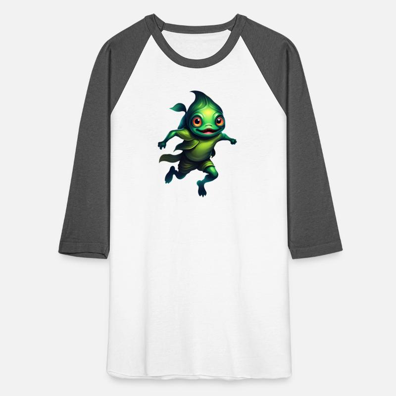 Green Monster Fish Floating in the Deep Sea