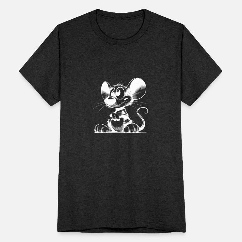 Grinning Mouse With Big Eyes And Huge Ears