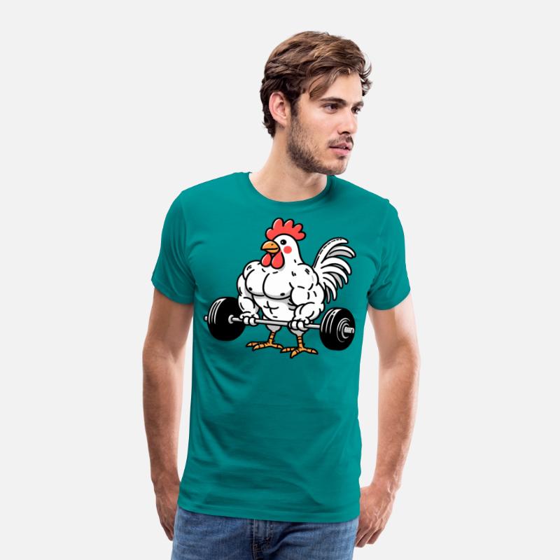 Gym Cartoon Rooster