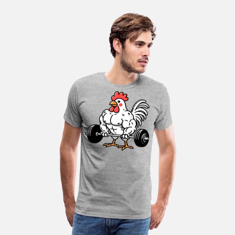Gym Cartoon Rooster