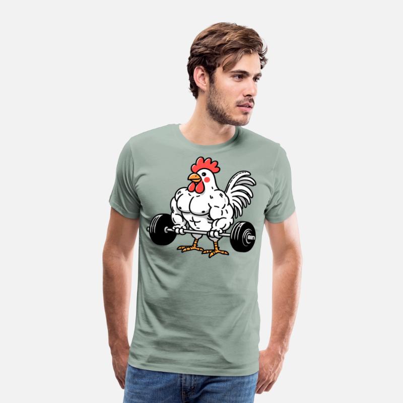 Gym Cartoon Rooster