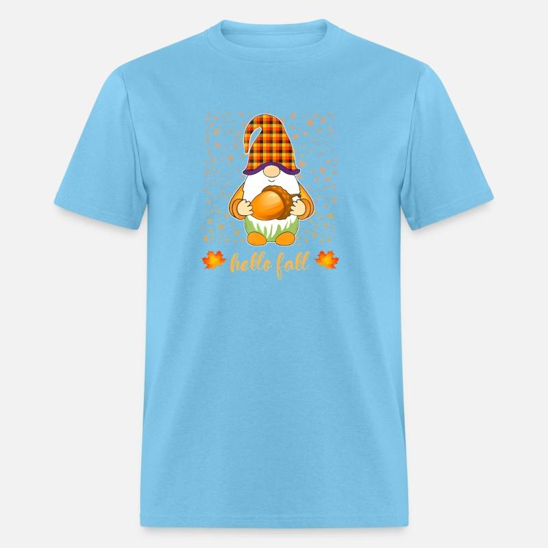 Halloween Funny Gnome Holding Acorn Autumn Hello