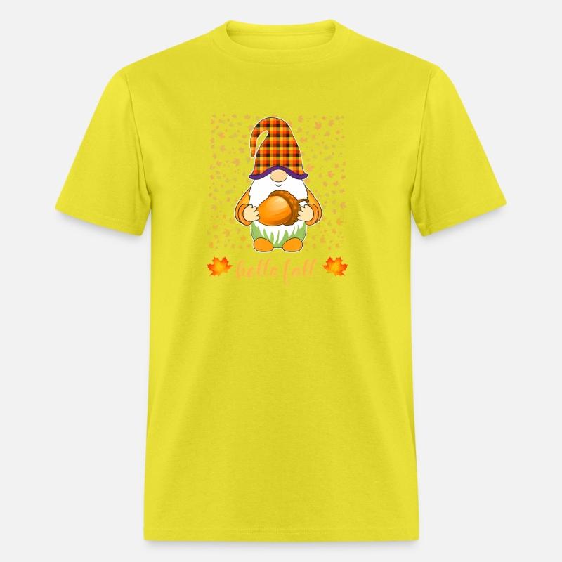 Halloween Funny Gnome Holding Acorn Autumn Hello