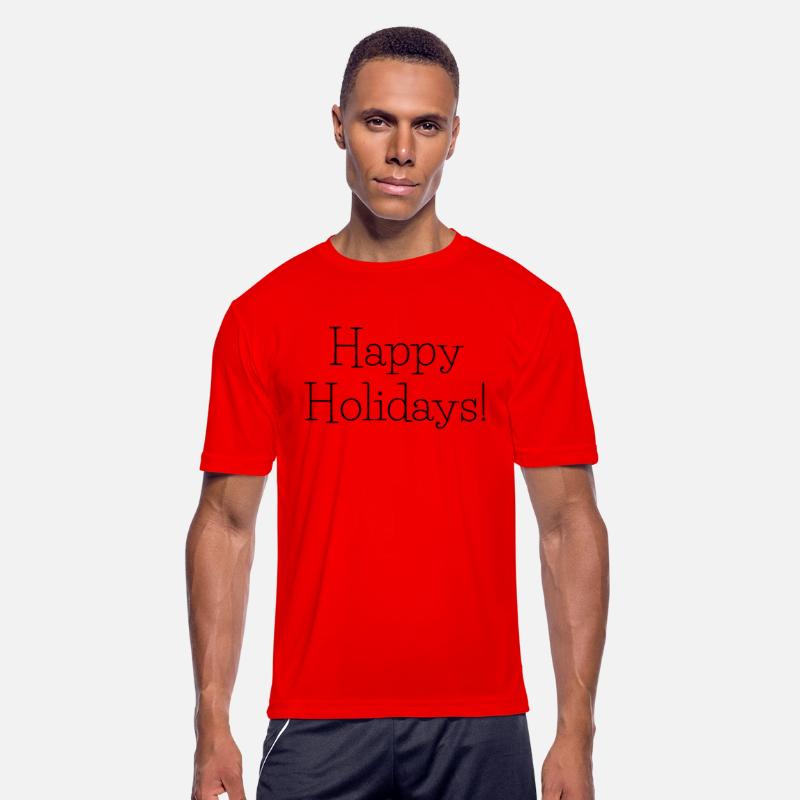 happy holidays T Shirt - Short Sleeve Crew Neck So