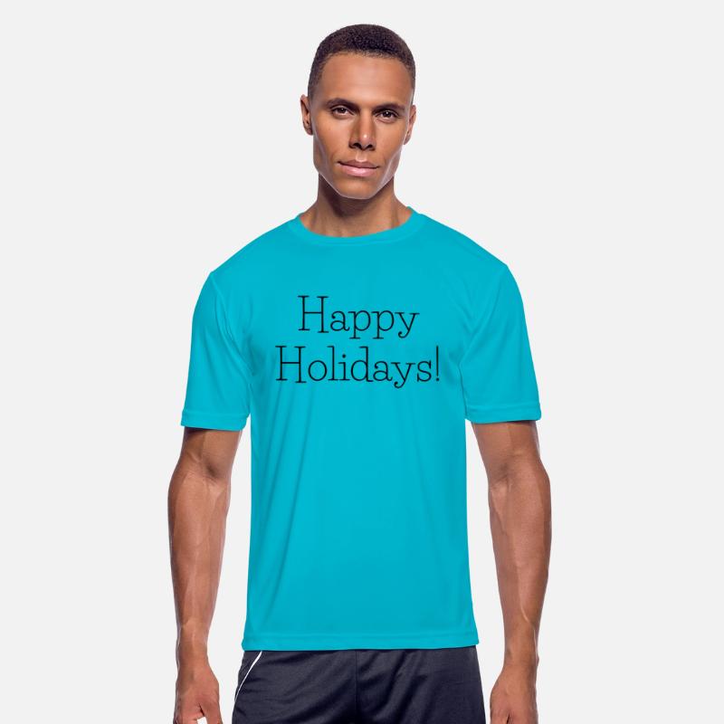 happy holidays T Shirt - Short Sleeve Crew Neck So