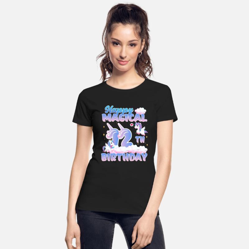 Happy Magical 12th Birthday Unicorn Pony Birthday