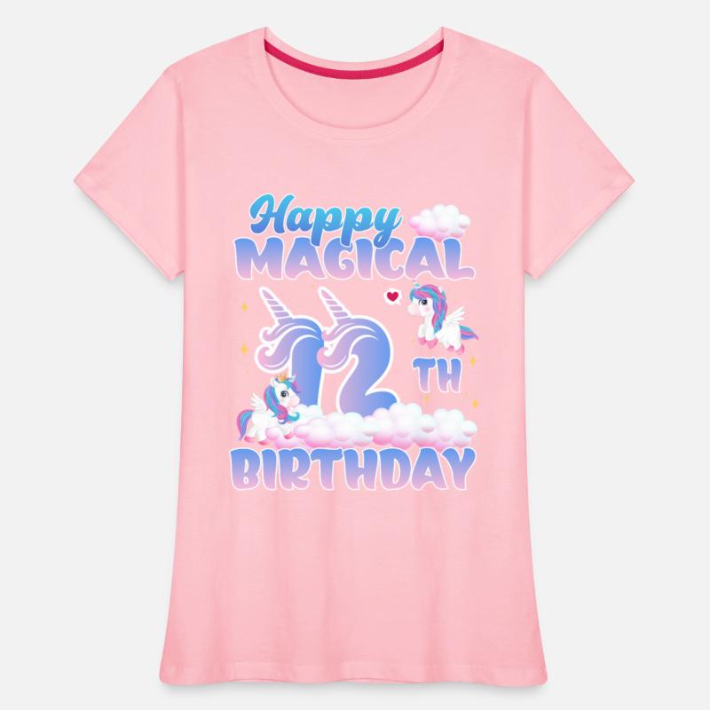 Happy Magical 12th Birthday Unicorn Pony Birthday