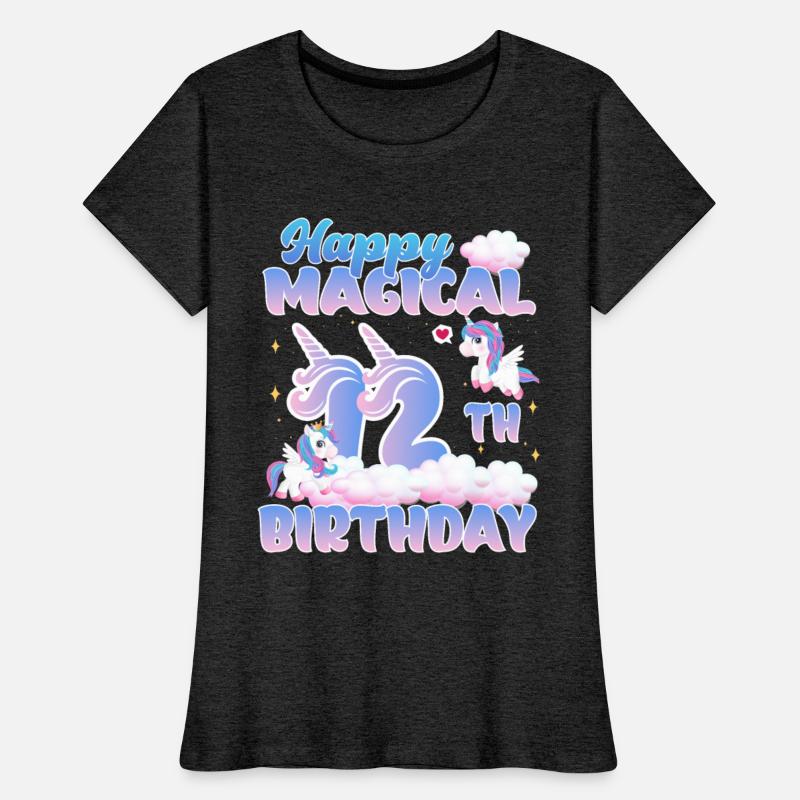 Happy Magical 12th Birthday Unicorn Pony Birthday