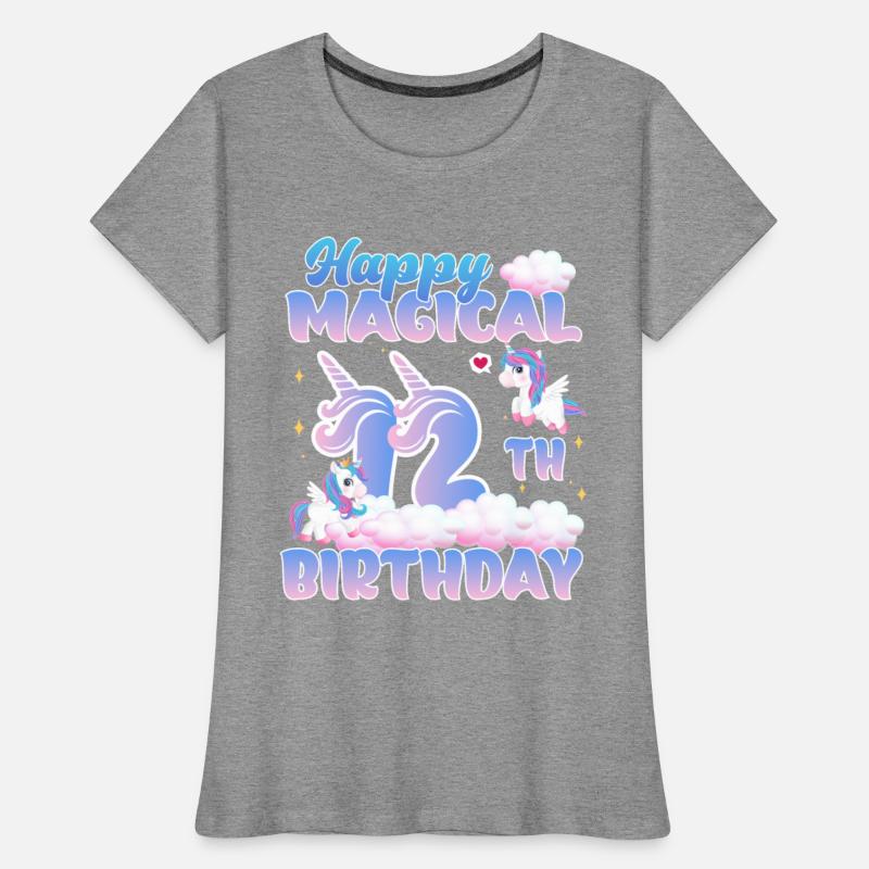 Happy Magical 12th Birthday Unicorn Pony Birthday