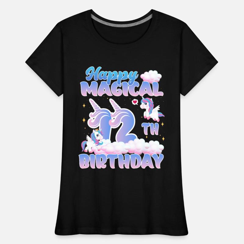 Happy Magical 12th Birthday Unicorn Pony Birthday
