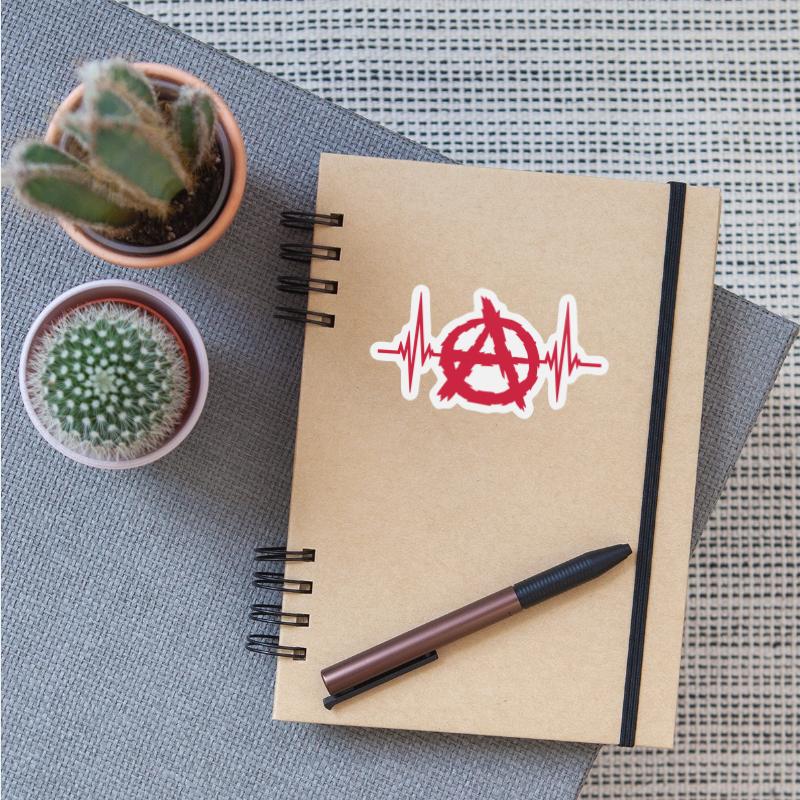 heartbeat anarchy symbol logo