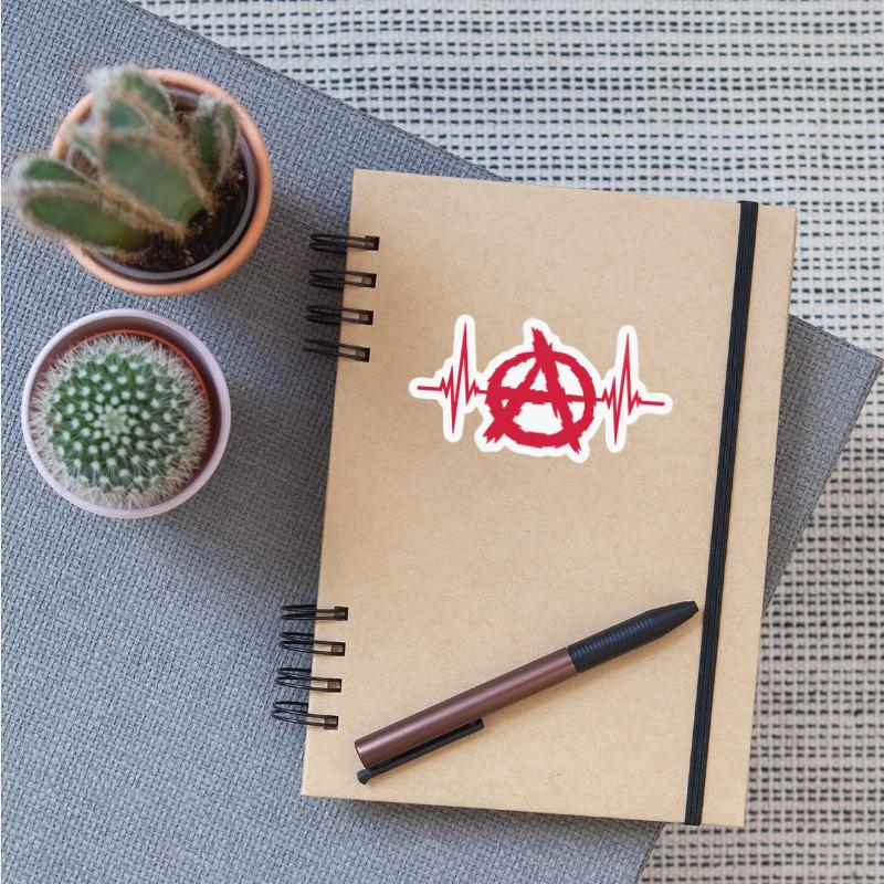 heartbeat anarchy symbol logo