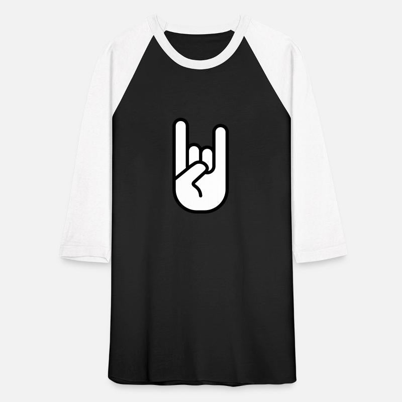 Heavy metal rock hand icon 02