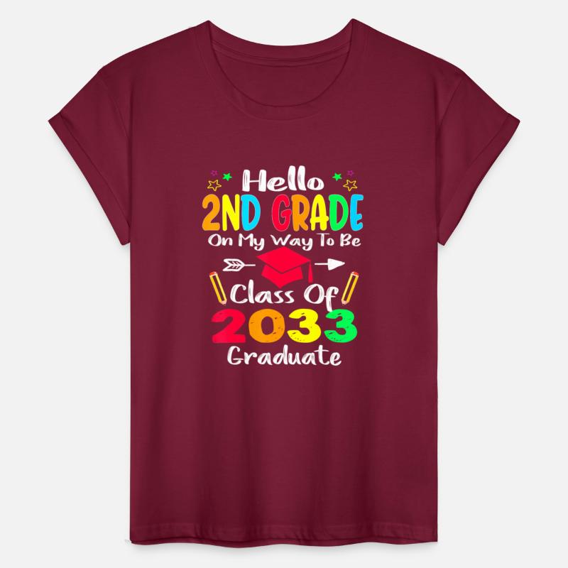 Hello 2nd Grade Back To School Class Of 2033 Grow