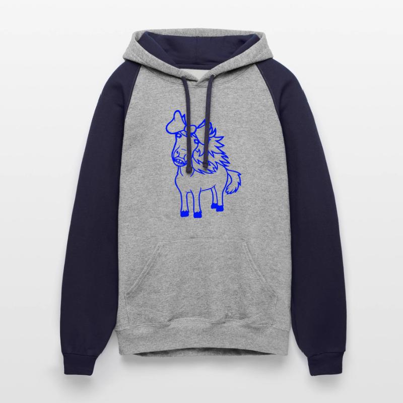 Horse Sweet Girl Female Cute Bow Tie Long Hair Fun