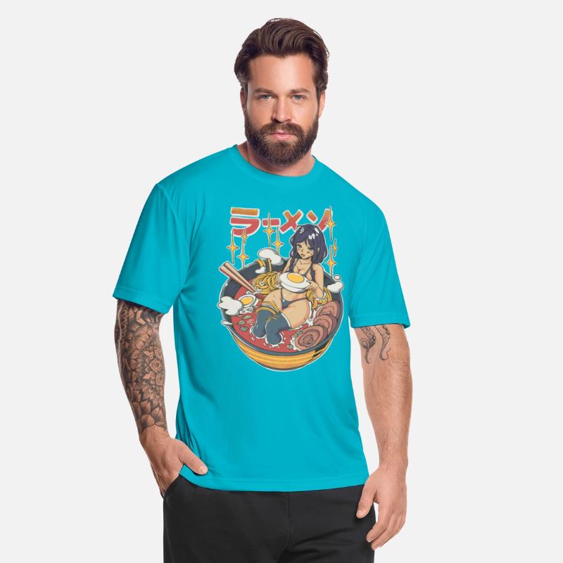 Hot Noodle Soup Ramen Sexy Girl in Bowl