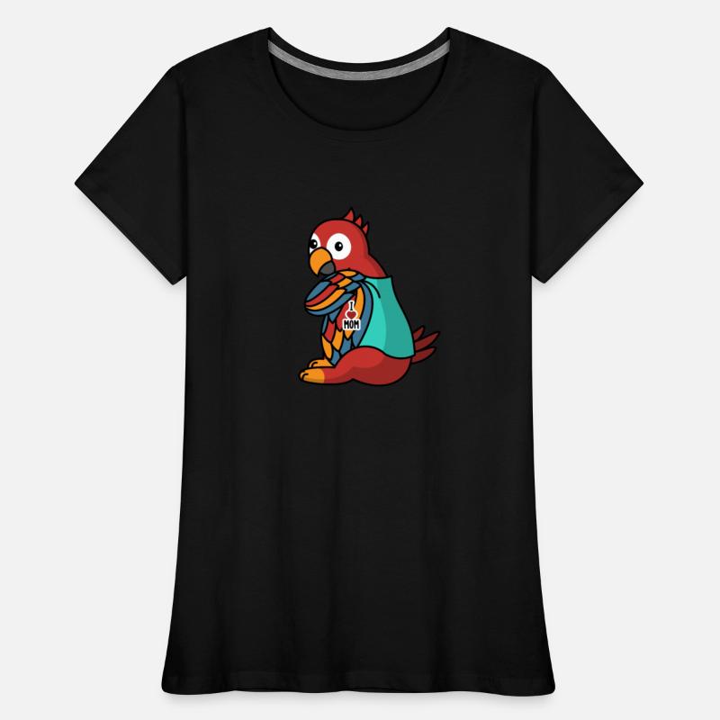 I Love Mom Tattoo Parrot Bird