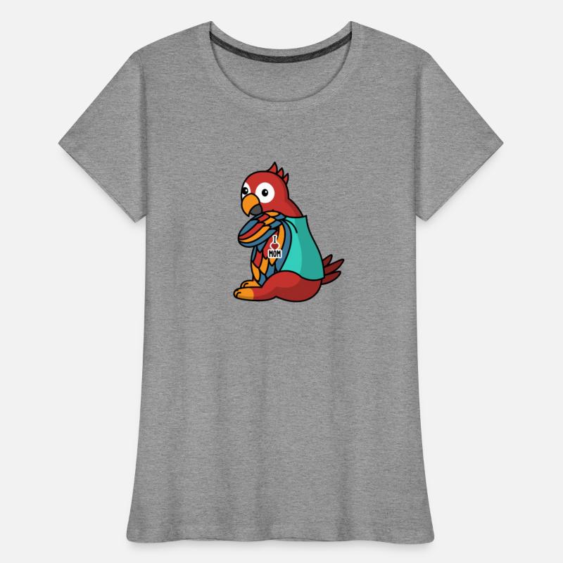 I Love Mom Tattoo Parrot Bird
