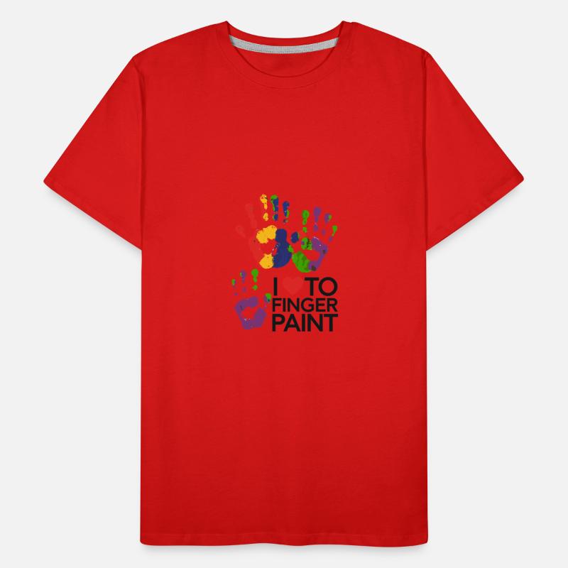 I Love To Finger Paint Colorful Handprints Art