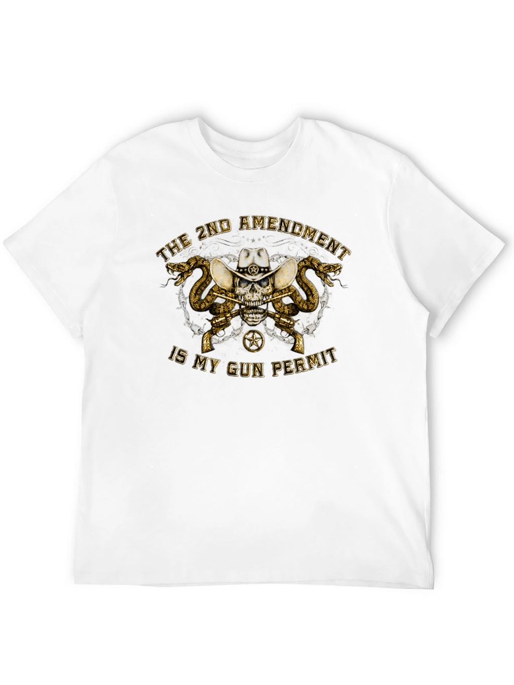 2nd Amendment Skull Graphic T-Shirt