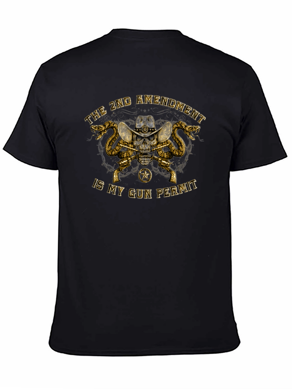 2nd Amendment Skull Graphic T-Shirt