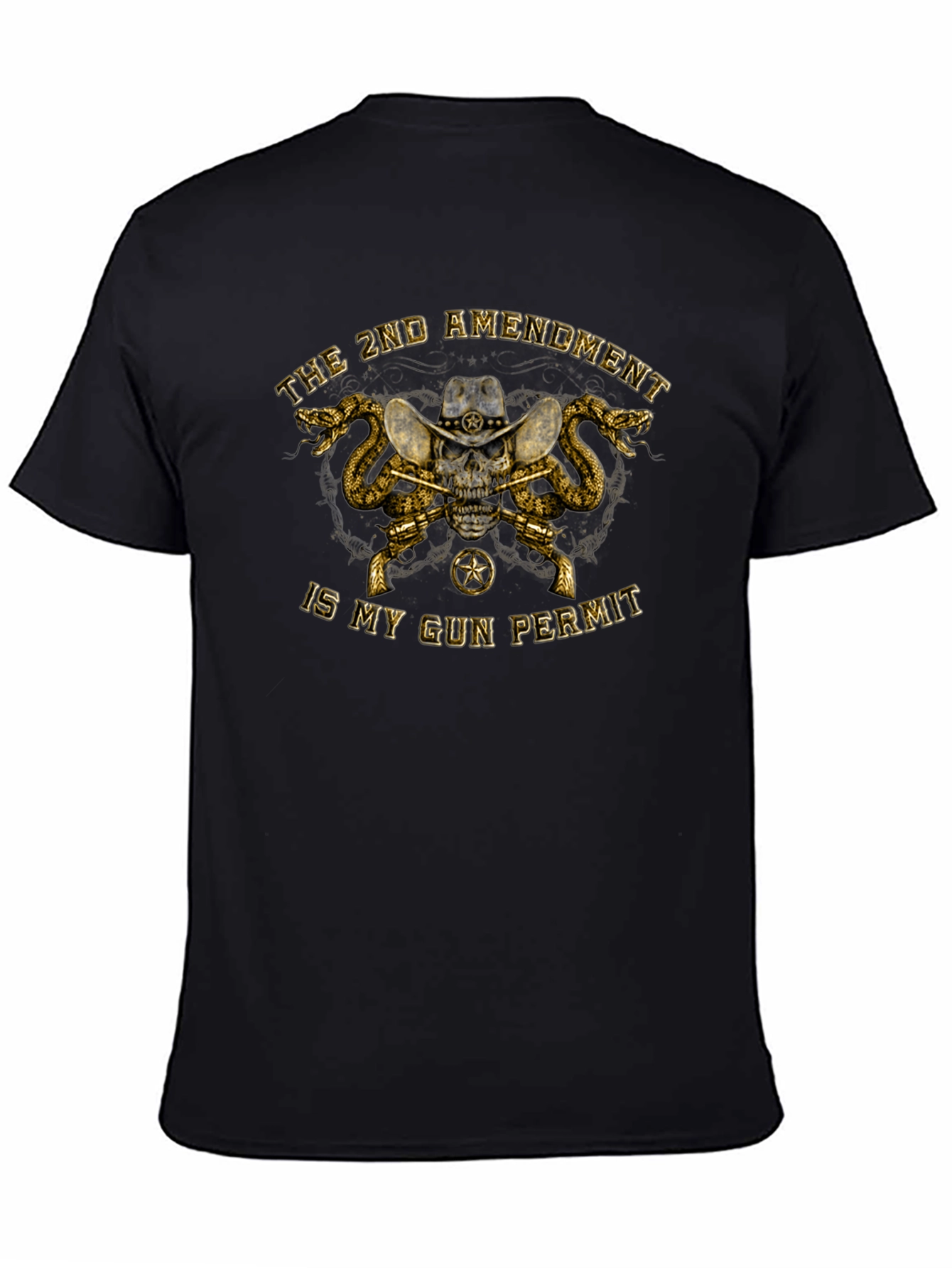 2nd Amendment Skull Graphic T-Shirt