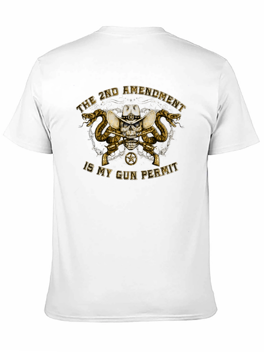 2nd Amendment Skull Graphic T-Shirt