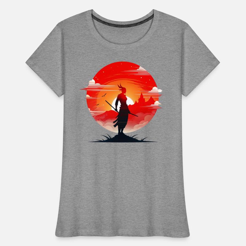 Illustration of a powerful and serene samurai