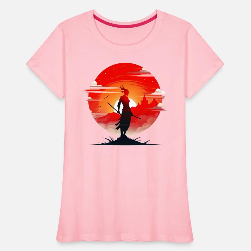 Illustration of a powerful and serene samurai