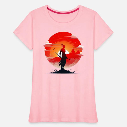 Illustration of a powerful and serene samurai