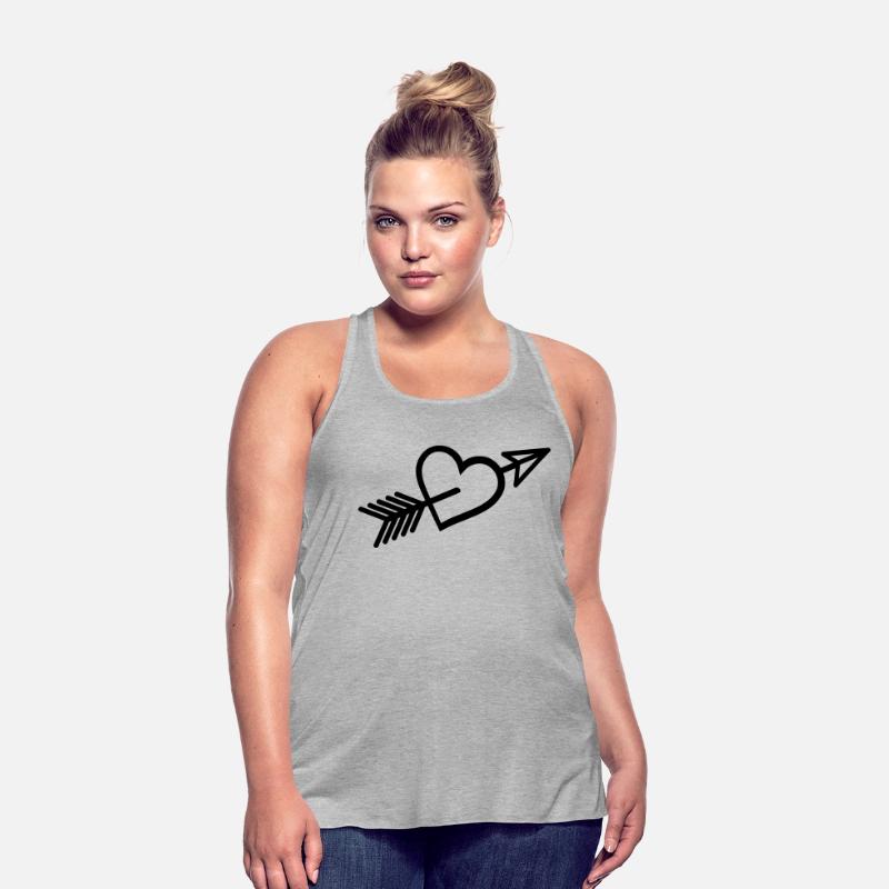 In love arrow shot through