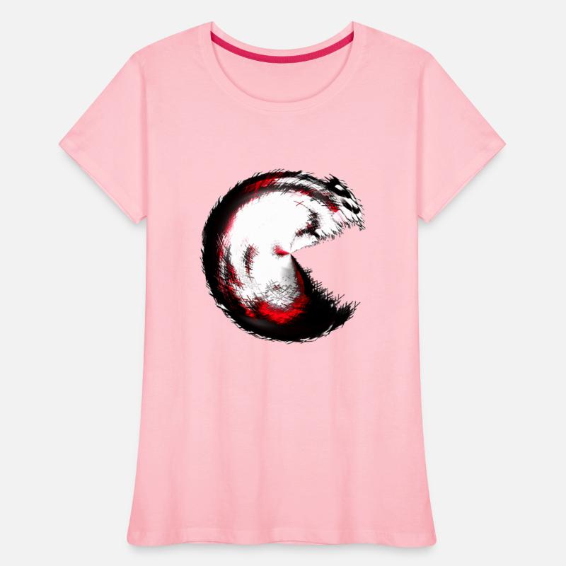 Infernal spiral Pacman-style monster