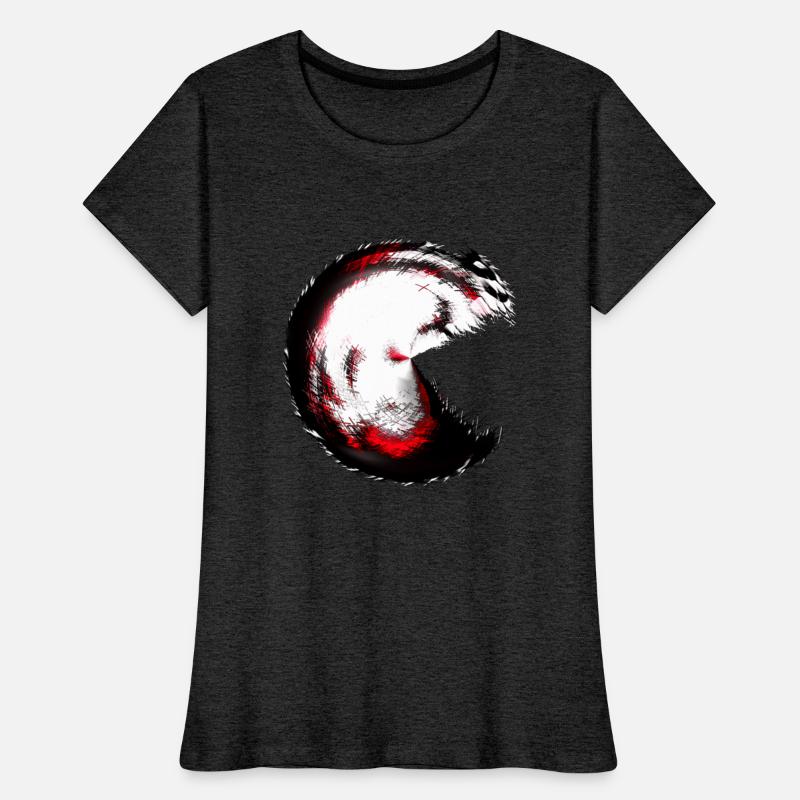 Infernal spiral Pacman-style monster