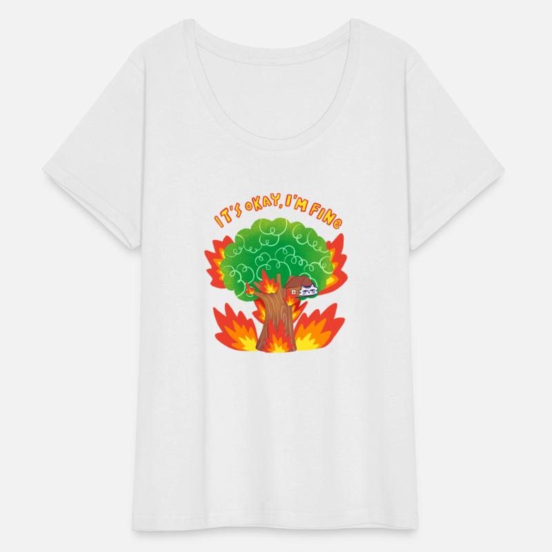 It’s Okay, I’m Fine - Sarcastic Isolated Cat