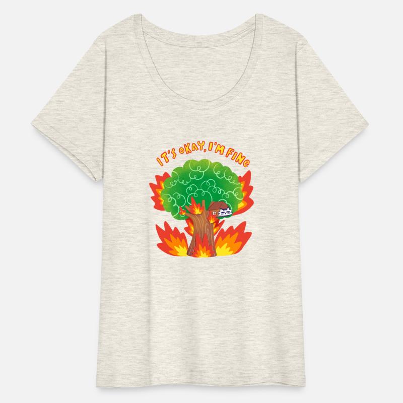 It’s Okay, I’m Fine - Sarcastic Isolated Cat