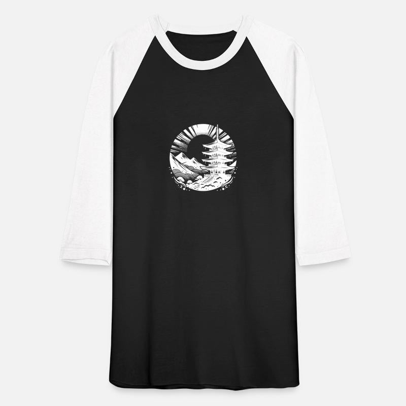 Japanese Tradition With Mountains In The