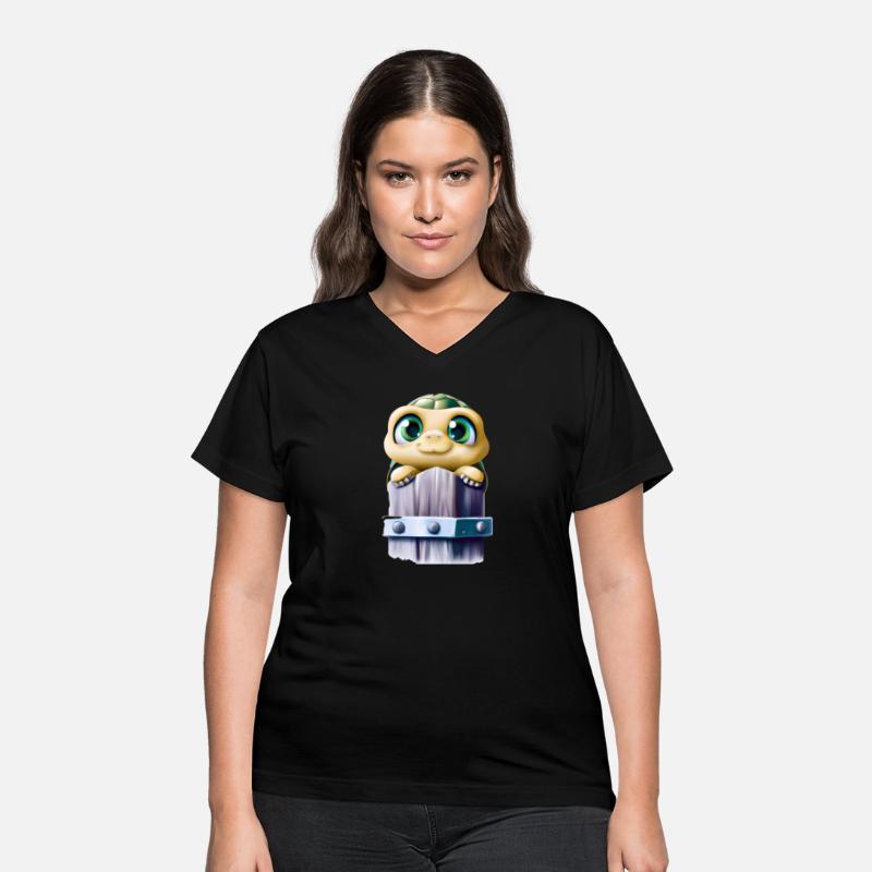 Kawaii Turtle Sitting on a Bench