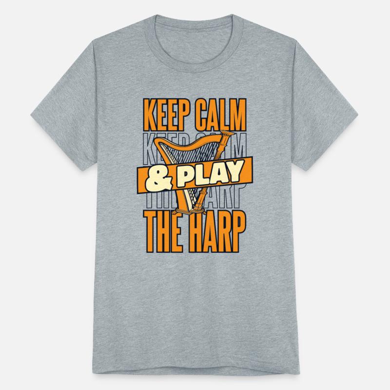 Keep Calm And Play The Harp Pedal Harp Harpist