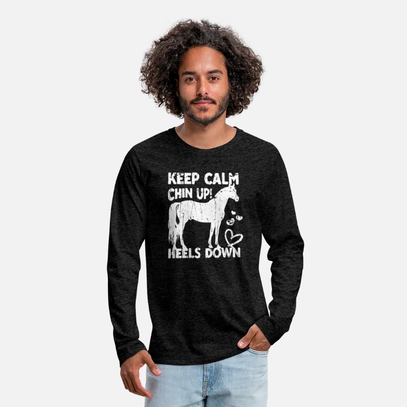 Keep calm Chin up Heels down - stallion