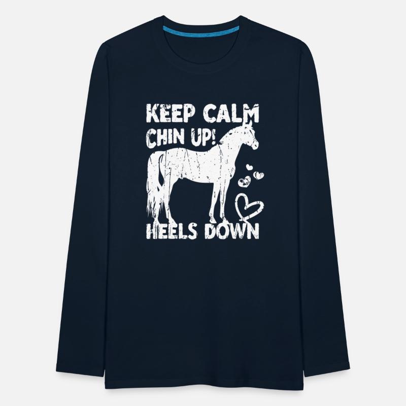 Keep calm Chin up Heels down - stallion