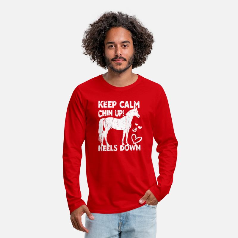 Keep calm Chin up Heels down - stallion