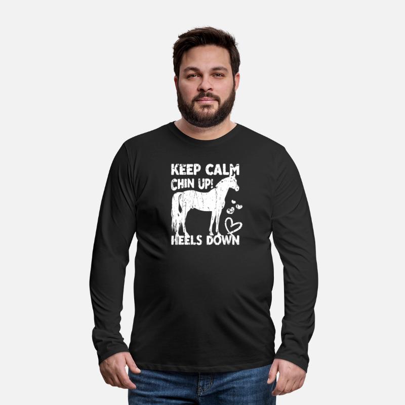 Keep calm Chin up Heels down - stallion