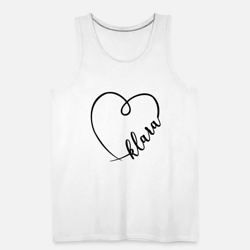 Klara Name Heart Calligraphy