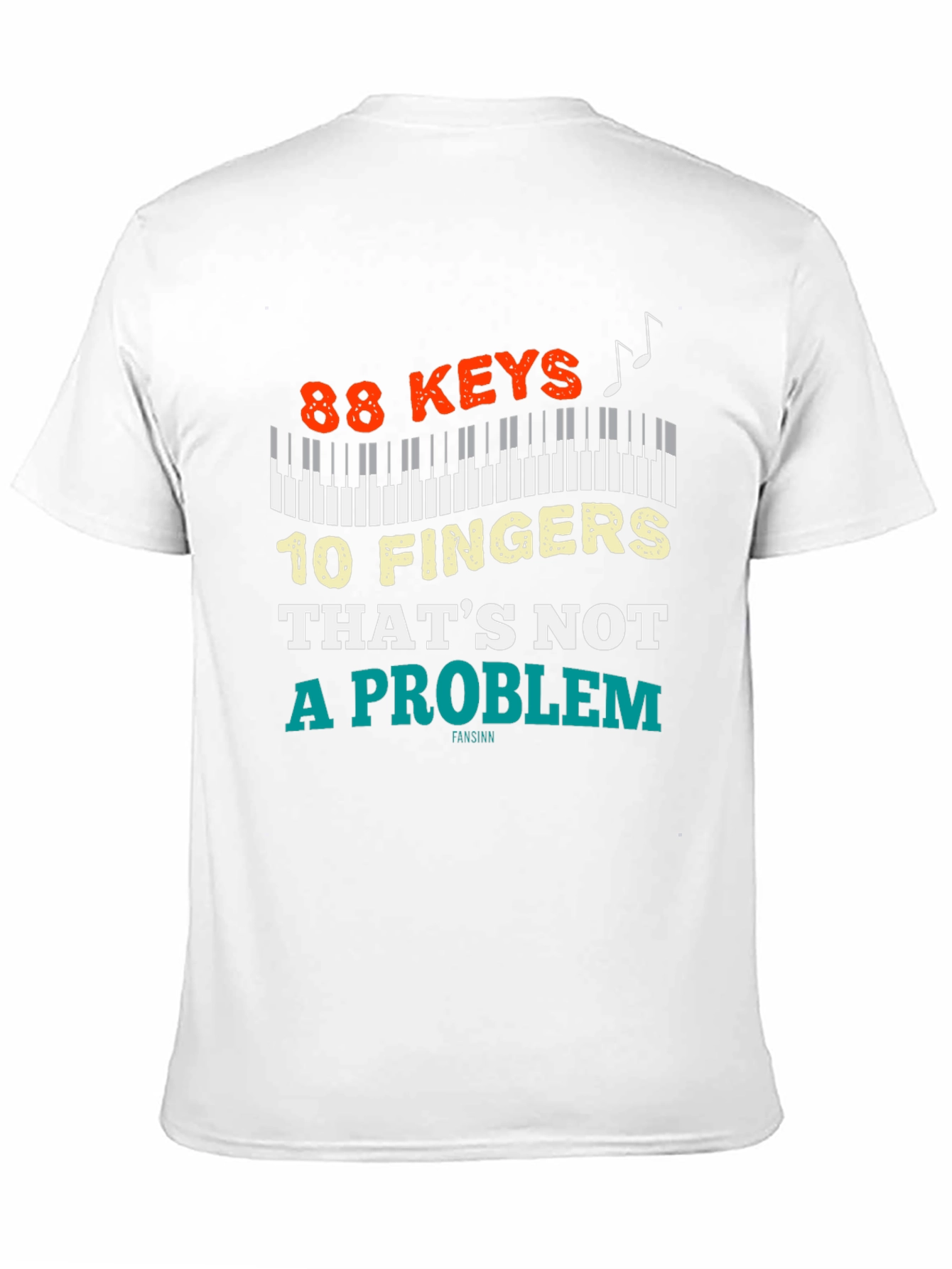 88 Keys 10 Fingers T-Shirt - Piano Lover Tee