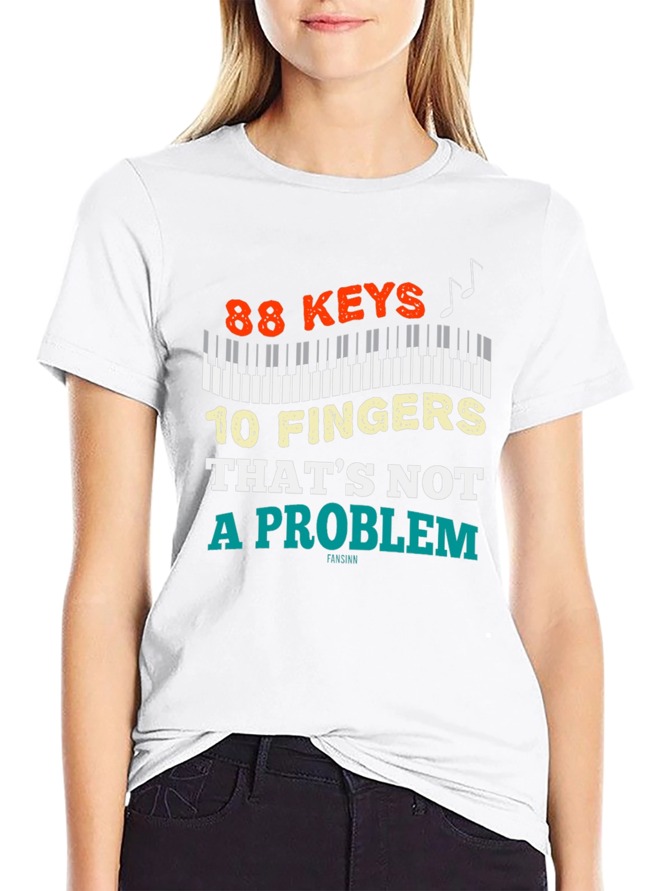 88 Keys 10 Fingers T-Shirt - Piano Lover Tee