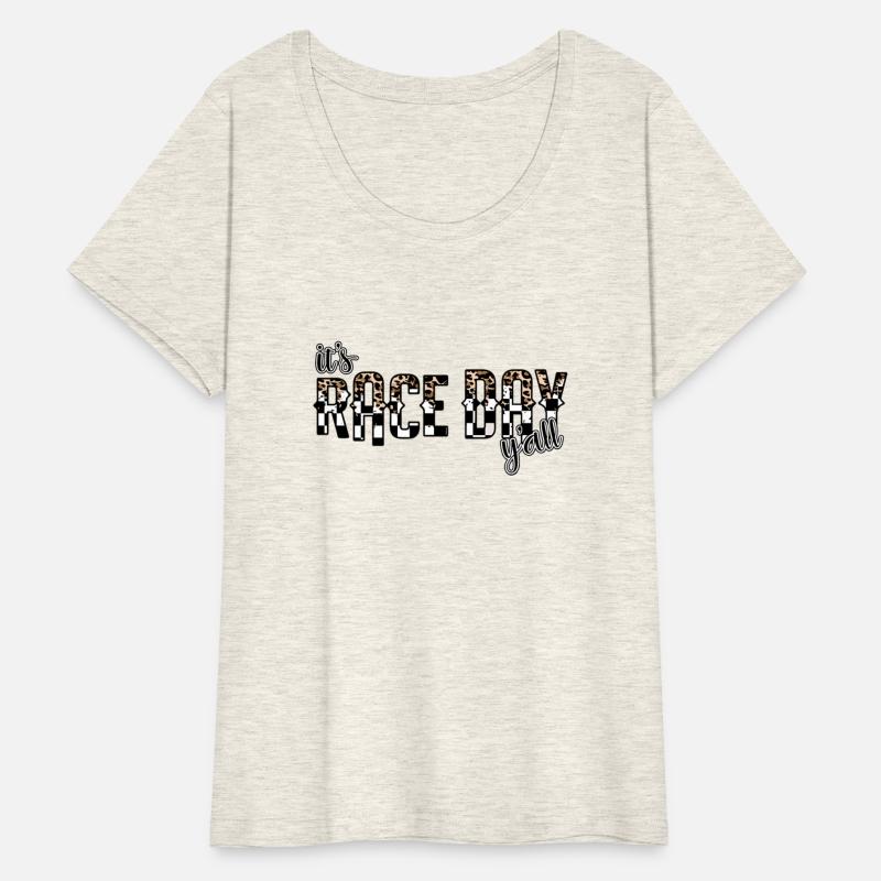 Leopard It'S Race Day Y'All Checkered Flag Racing