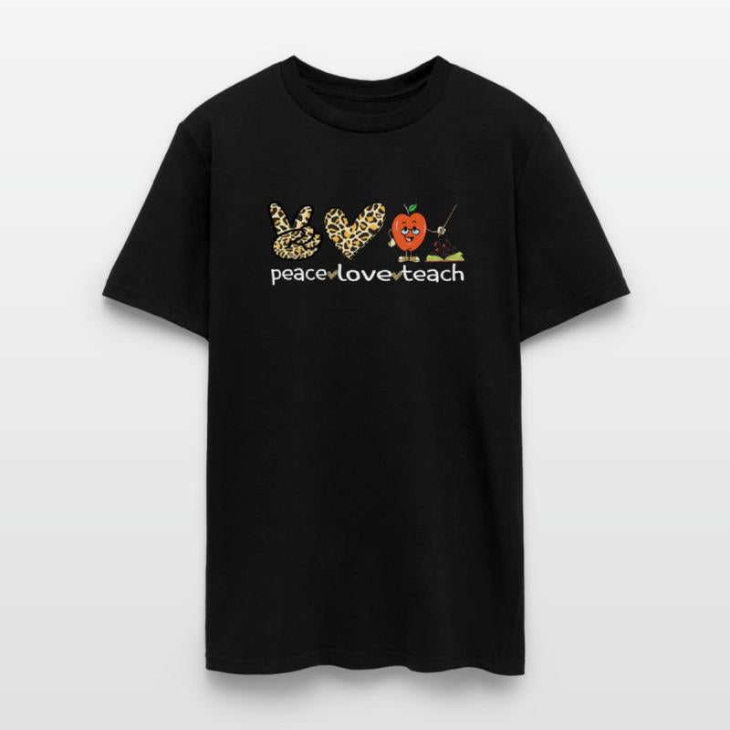 Leopard Peace Love Teach 100th day of School