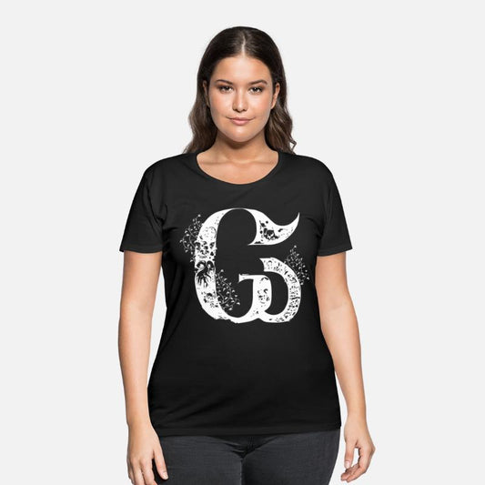 Letter G Monogram Hand Drawn Gothic Witch Wicca