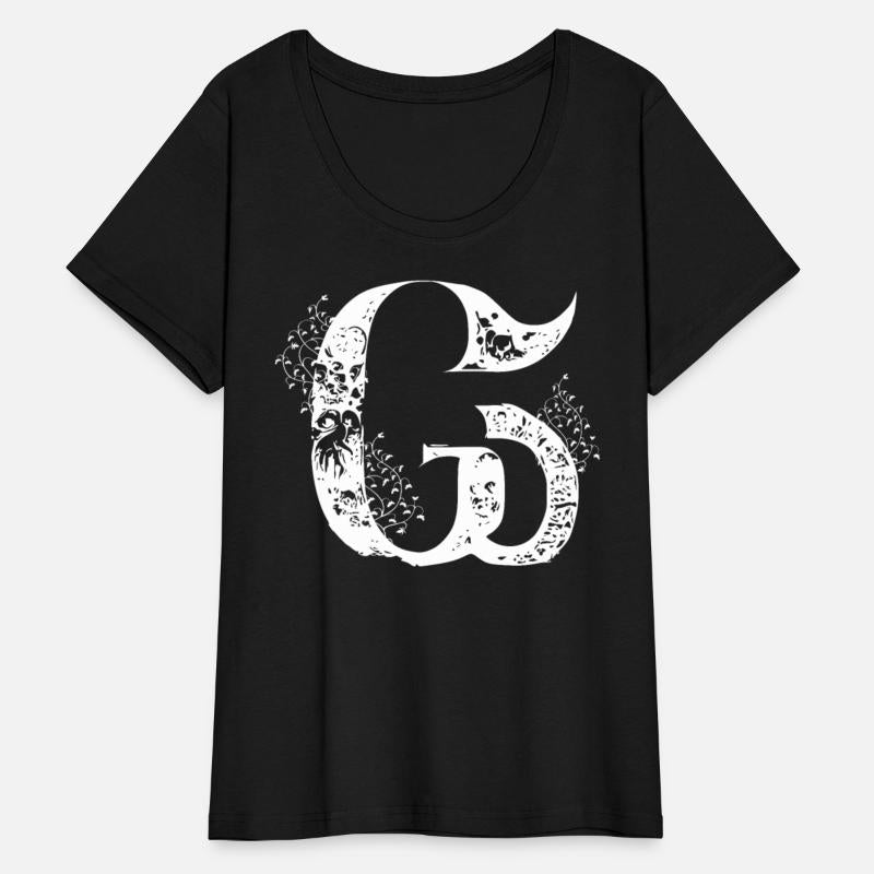 Letter G Monogram Hand Drawn Gothic Witch Wicca