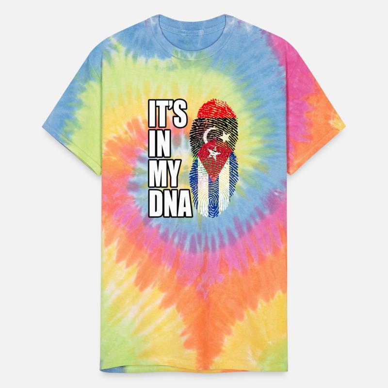 Libyan And Cuban Mix Heritage DNA Flag